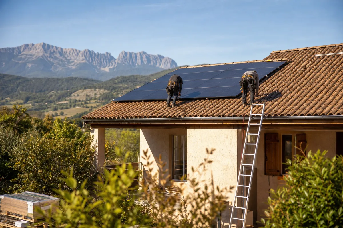 Le solaire à Tallard, chantier après chantier